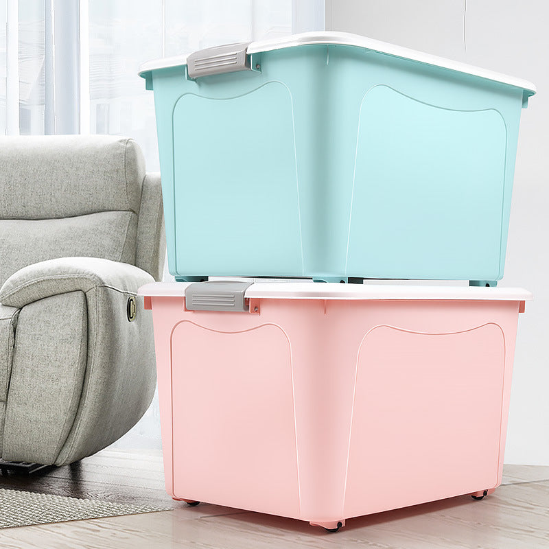 Plastic Storage Box Extra Large Toy Storage Box Extra Large Capacity Dormitory Quilt and Clothes Storage Box Wholesale - image 4