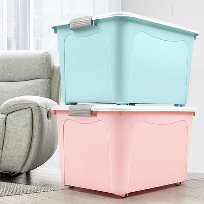 Plastic Storage Box Extra Large Toy Storage Box Extra Large Capacity Dormitory Quilt and Clothes Storage Box Wholesale - image 4