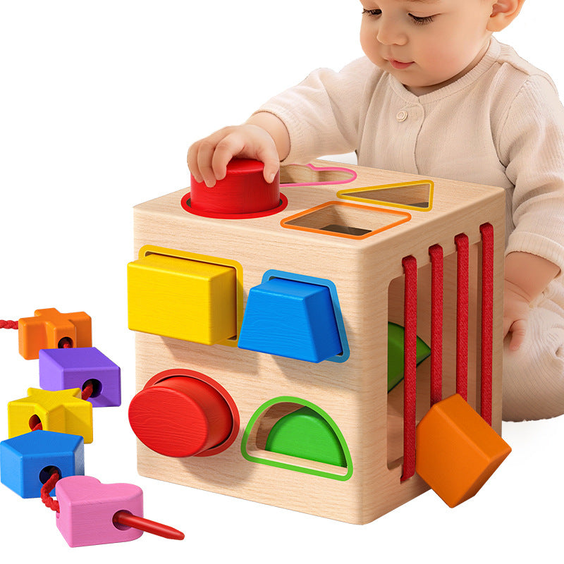 Geometric Shape Matching Building Block Toy Puzzle for Ages 0 to 3, Montessori Early Education Educational Toy for Babies and Children Aged One and a Half - image 5