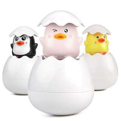 Baby Water Play Eggshell Toy Bathroom Water Spray Egg Baby Bath Duck Shower Head Wholesale Bath Toys - image 5