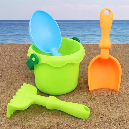 Beach children's toy set for playing in the snow and sand, baby sand-digging and soil-digging tools, shovel for playing in the water and sand at the seaside - image 4