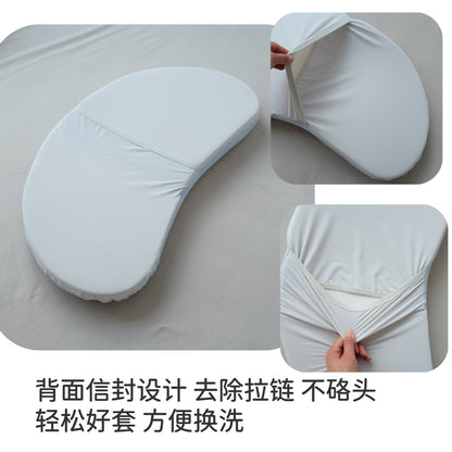 Children's ice silk pillowcase for sleep, modal cool-touch baby N3N5 compatible silicone baby pillowcase, crescent pillow for summer - image 4