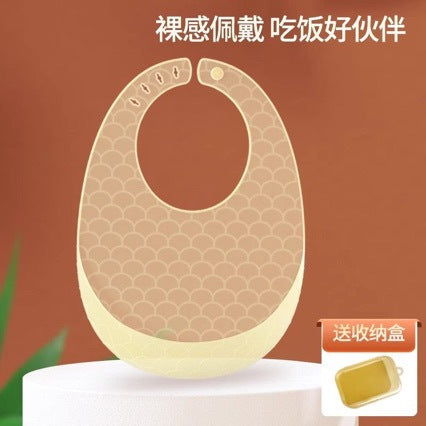 Ultra-Thin Silicone Bibs for Babies, Ultra-Light and Ultra-Soft Children's Bibs, Waterproof Baby Saliva Towels - image 3