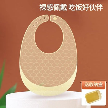 Ultra-Thin Silicone Bibs for Babies, Ultra-Light and Ultra-Soft Children's Bibs, Waterproof Baby Saliva Towels - image 3