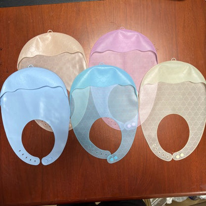 Ultra-Thin Silicone Bibs for Babies, Ultra-Light and Ultra-Soft Children's Bibs, Waterproof Baby Saliva Towels - image 4