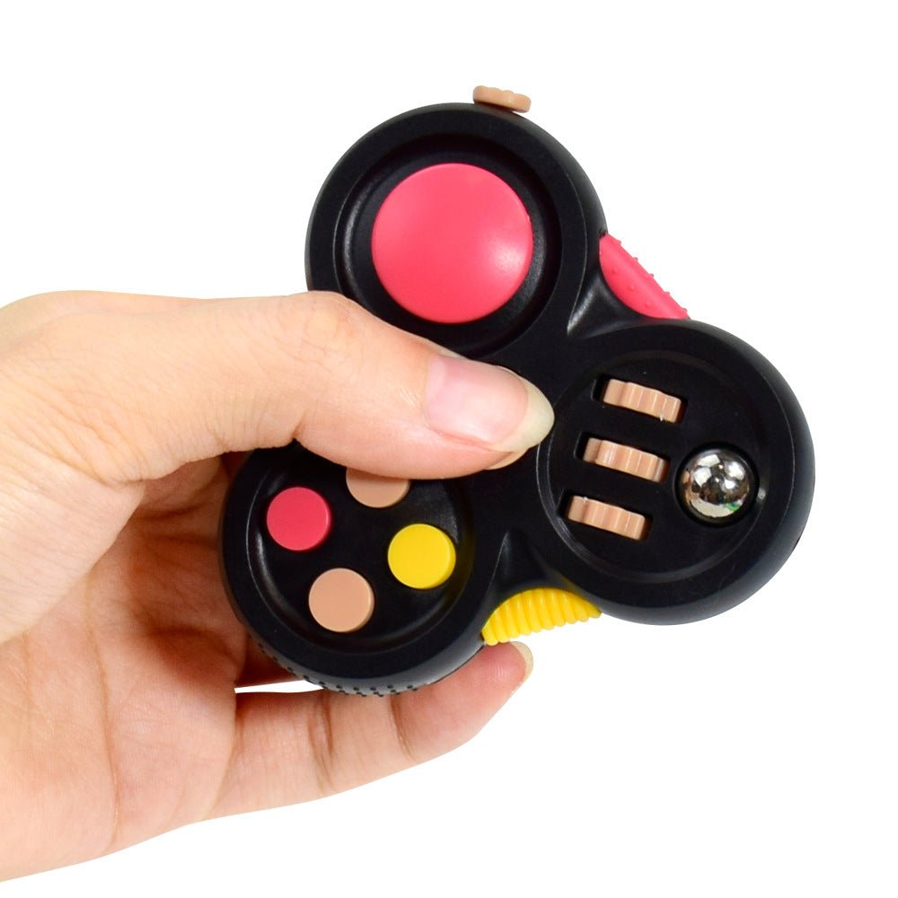 Cross-border best-selling handle-style Fidget Pad stress-relief toy, spinning top, Rubik's cube, children's concentration finger game - image 4