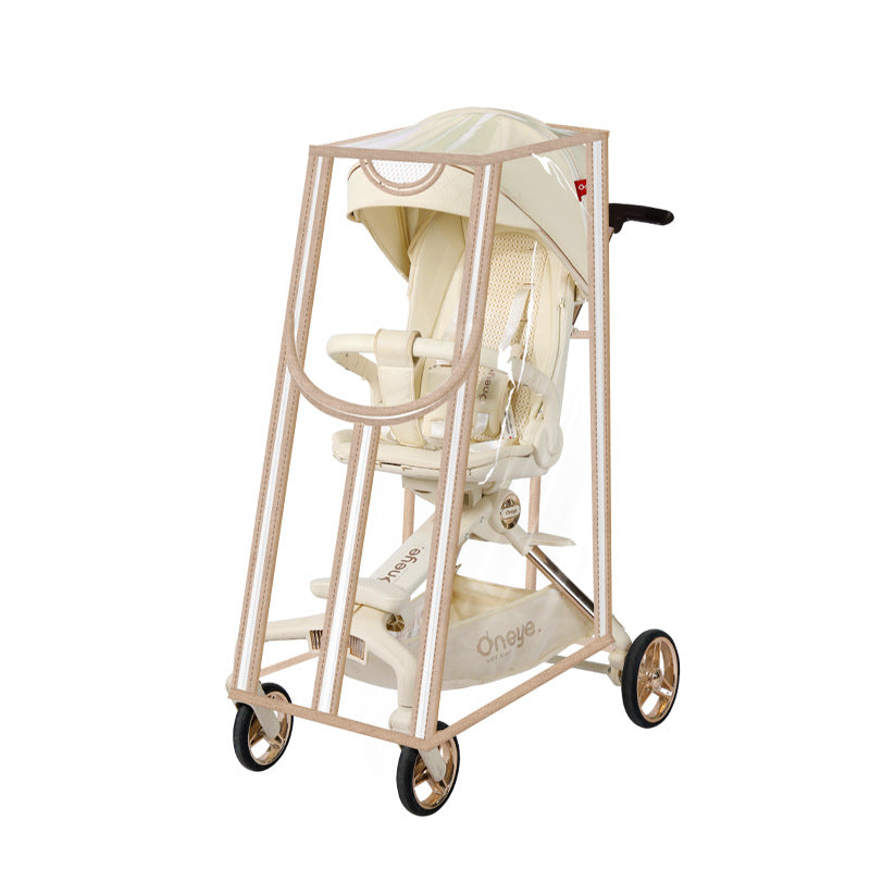 Baby Stroller Rain Cover, Windproof Cover, Wind and Rain Protection for Strollers, with Zipper for Easy Entry and Exit, Dustproof - image 5