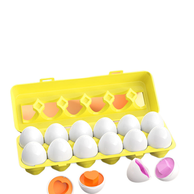 Children's educational smart egg shape and color matching toy, early education enlightenment building blocks, baby intelligence development prop - image 5