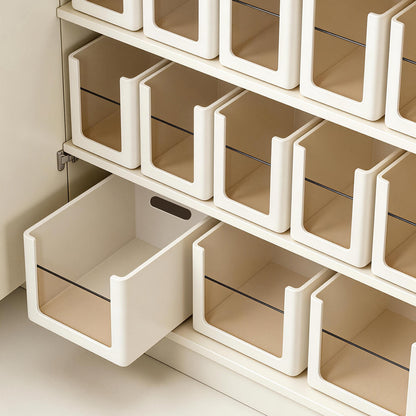 Modern Minimalist Storage Box Kitchen Drawer-Style Plastic Storage Box Snack Toy Organizer Storage Bin for Organizing Beads - image 1