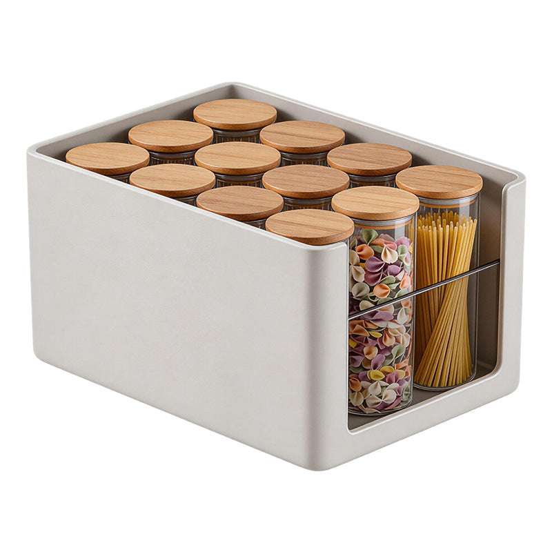 Modern Minimalist Storage Box Kitchen Drawer-Style Plastic Storage Box Snack Toy Organizer Storage Bin for Organizing Beads - image 5
