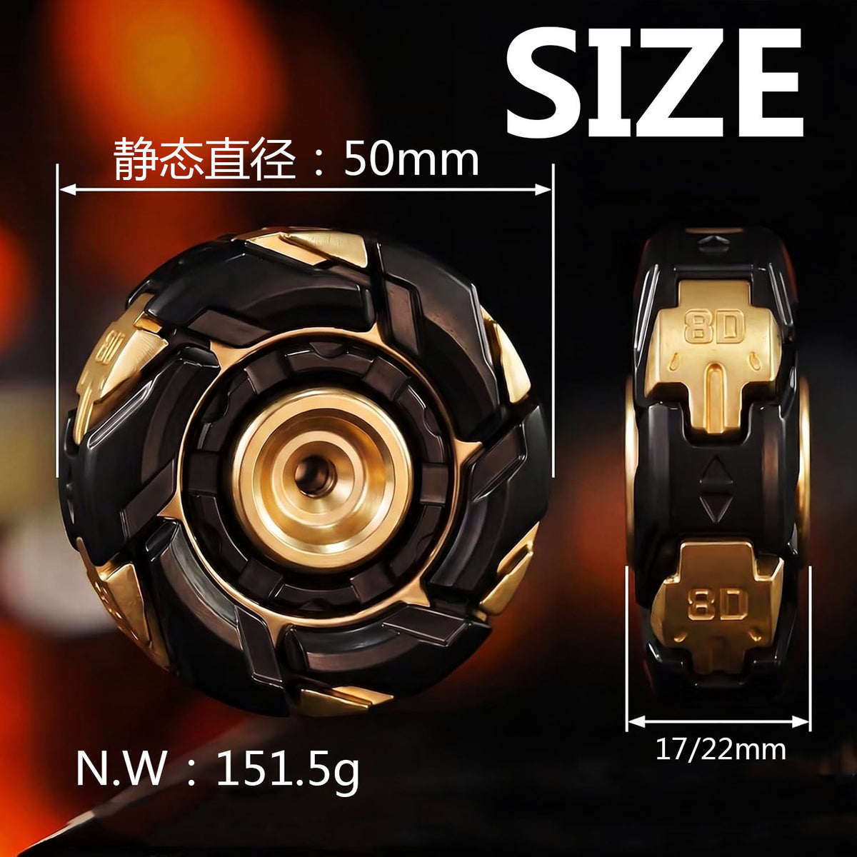 Fidget Spinner 08 Rotating Metal Edc Stress Relief Toy Youth Edition Stress Relief Gadget Blind Box Metal - image 4