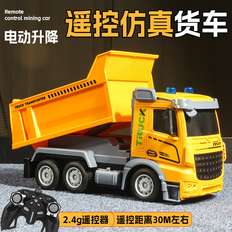 Children's Remote Control Dump Truck Professional-Grade Large Engineering Truck Model Toy for Boys Aged 2 and Above - image 1