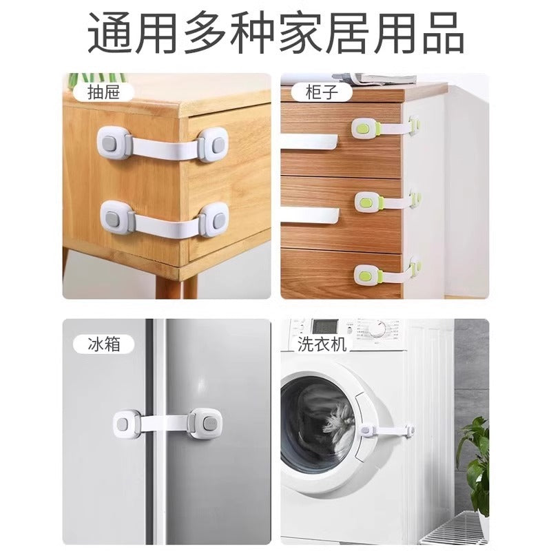 Child safety locks for drawers, baby-proof to prevent opening and pinching, protective locks for sliding doors, refrigerators, cabinets, and cabinet doors - image 4