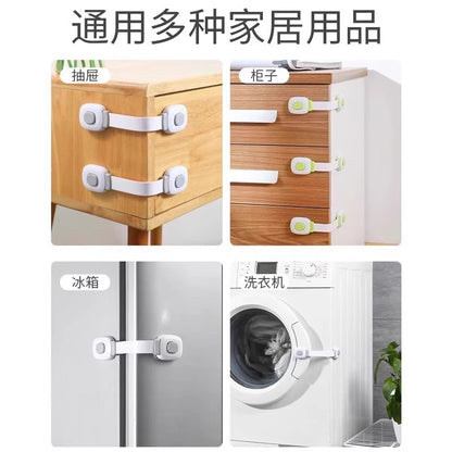 Child safety locks for drawers, baby-proof to prevent opening and pinching, protective locks for sliding doors, refrigerators, cabinets, and cabinet doors - image 4