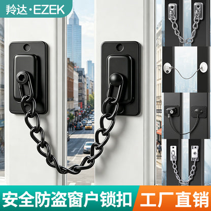 No-Drill Limiter Child Safety Window Lock Refrigerator Lock Safety Lock Household Locator Window Anti-Theft Lock Buckle - image 1