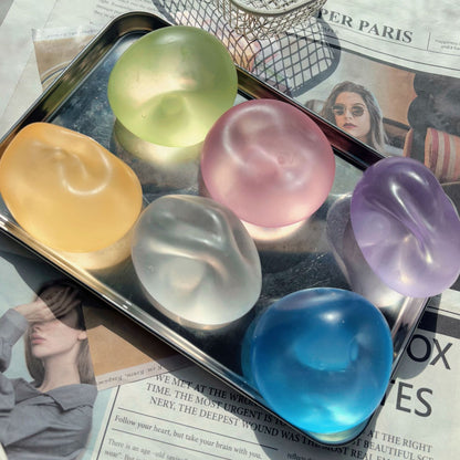 Cross-Border Popular Coconut Oil Handmade Stress-Relief Toy, High Aesthetic Value, Moldable Vaseline Stress Ball - image 3