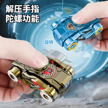 Tiktok Trending Creative Fingertip Spinning Top Wind-Up Mechanical Dog Transforming Robot Dog Children's Toy Wholesale - image 3