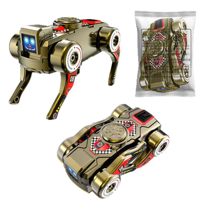 Tiktok Trending Creative Fingertip Spinning Top Wind-Up Mechanical Dog Transforming Robot Dog Children's Toy Wholesale - image 5