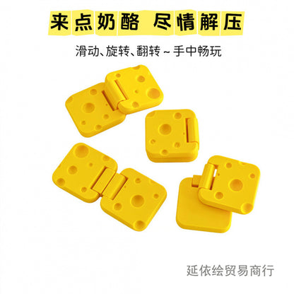 3D Printed Stress-Relief Gadget Cheese Slider Creative Toy Personalized Fingertip Spinning Flip Children's Educational Toy - image 3
