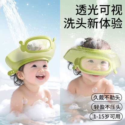 Robot Shower Cap Baby Hair Washing Tool Children's Water-Blocking Cap Infant Hair Washing Waterproof Ear Protection Kids Bathing - image 1