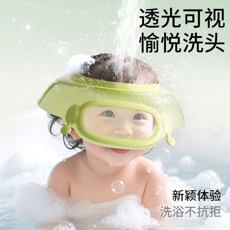 Robot Shower Cap Baby Hair Washing Tool Children's Water-Blocking Cap Infant Hair Washing Waterproof Ear Protection Kids Bathing - image 2