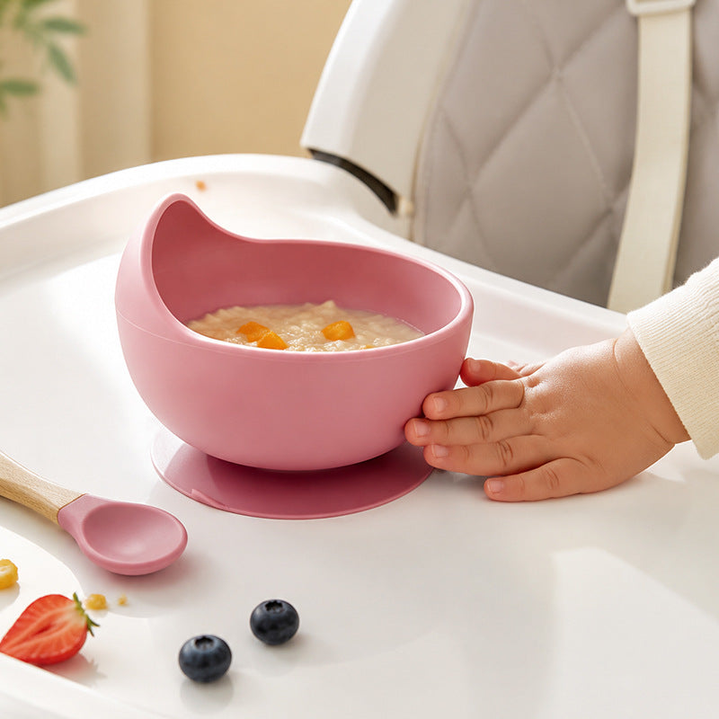 Cross-Border Silicone Dinner Plate Children's Tableware Set Six-Piece Set Baby Tableware Supplementary Food Bowl Baby Feeding Supplies - image 3