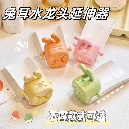 Rabbit Faucet Extender for Baby Handwashing, Cute Cartoon Universal Silicone Extension Splash-Proof Gadget for Children - image 2