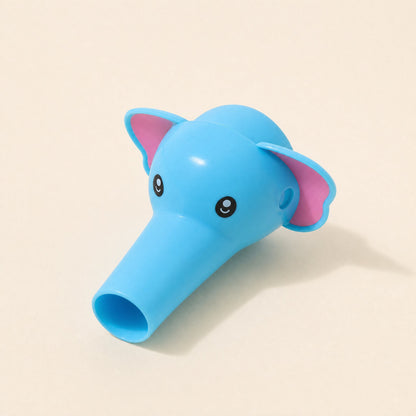 Cartoon faucet water guide for children, described as a splash-proof faucet extender - view 3