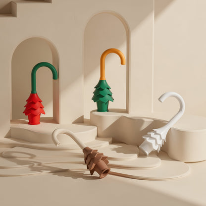 Silicone door stopper described as an anti-pinch door-gap protector, with pine tree and little bear designs - view 3