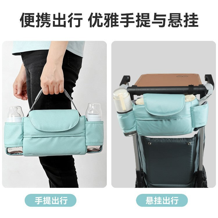 Cross-border baby stroller storage bag, waterproof, large capacity, universal and convenient storage bag, baby stroller hanging bag - image 2
