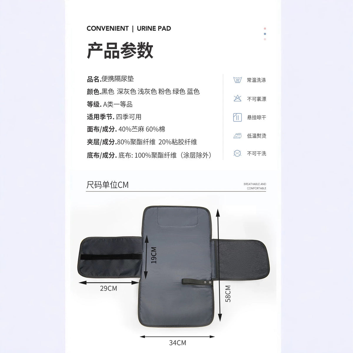 Cross-Border Hot-Selling Portable Baby Diaper Changing Pad, Multi-Functional Baby Changing Table, Diaper Bag, Mother and Baby Products - image 3