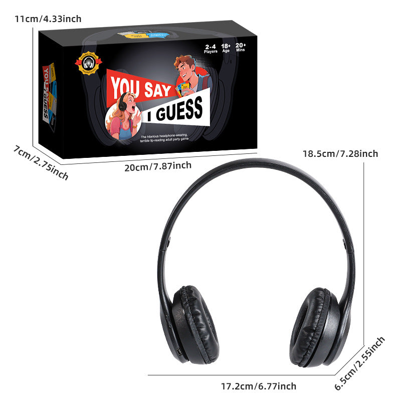 You Say I Guess, I Say You Guess, Earphone Oral Listening Game, Card Game, Parent-Child Interactive Board Game Toy, Cross-Border Hot Item - image 4
