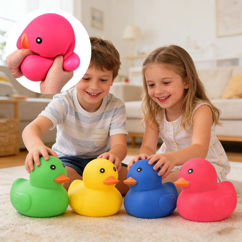 Cross-Border Popular Large Tpr Stress-Relief Duck Squeeze Cartoon Toy for Children, Soft Rubber Stress-Relief Creative Slow Rebound Toy - image 1