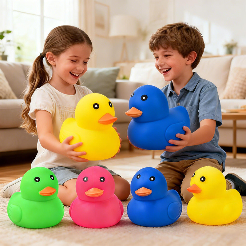 Cross-Border Popular Large Tpr Stress-Relief Duck Squeeze Cartoon Toy for Children, Soft Rubber Stress-Relief Creative Slow Rebound Toy - image 2