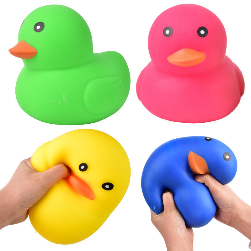 Cross-Border Popular Large Tpr Stress-Relief Duck Squeeze Cartoon Toy for Children, Soft Rubber Stress-Relief Creative Slow Rebound Toy - image 3