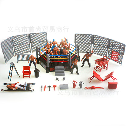 Cross-Border Boxing Ring Competition Free Fighting Wrestler Gladiator Character Model Figurine Set Toy - image 5