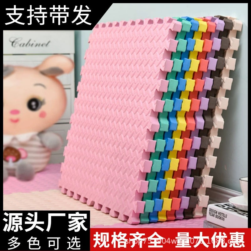 Wholesale children's thick foam floor mats, baby crawling mats, large interlocking puzzle mats for living room and bedroom, manufacturer - image 1