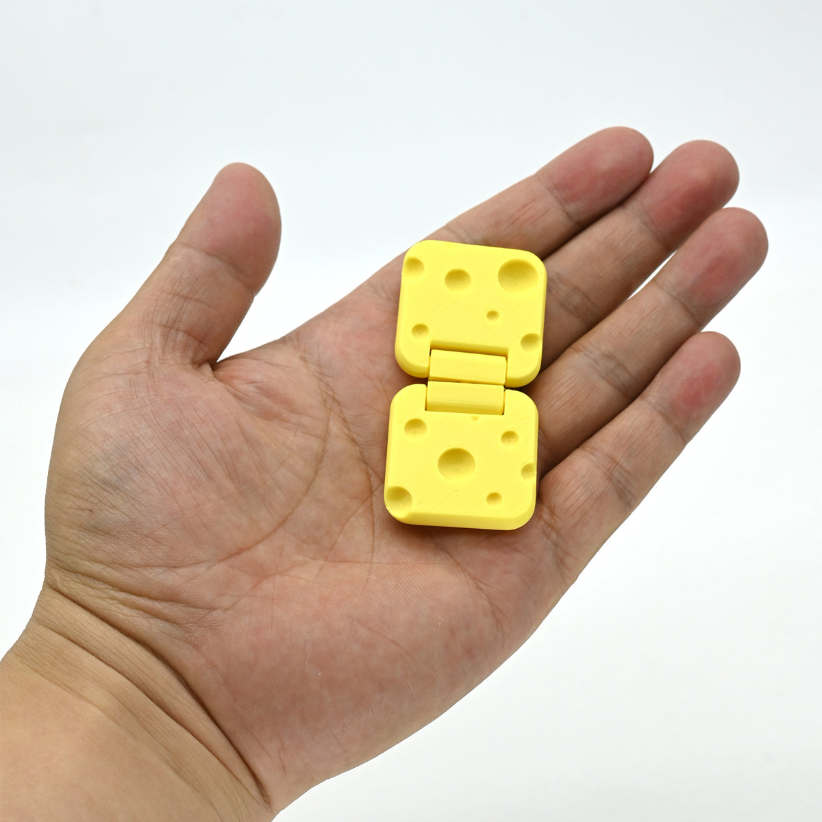 3D Printed Cheese Slider Fidget Toy, Fingertip Rotating Stress Relief Gadget, Creative Educational Small Toy - image 1
