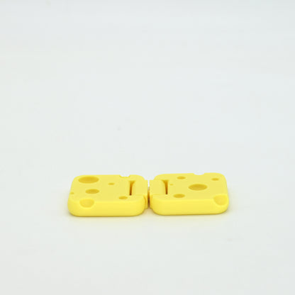 3D Printed Cheese Slider Fidget Toy, Fingertip Rotating Stress Relief Gadget, Creative Educational Small Toy - image 3
