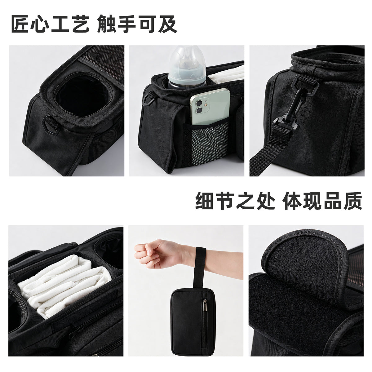 Baby Stroller Hanging Bag, Multi-Functional Storage Bag, Universal Large-Capacity Storage Bag, Stroller Bag, Baby Umbrella Stroller Bag - image 2