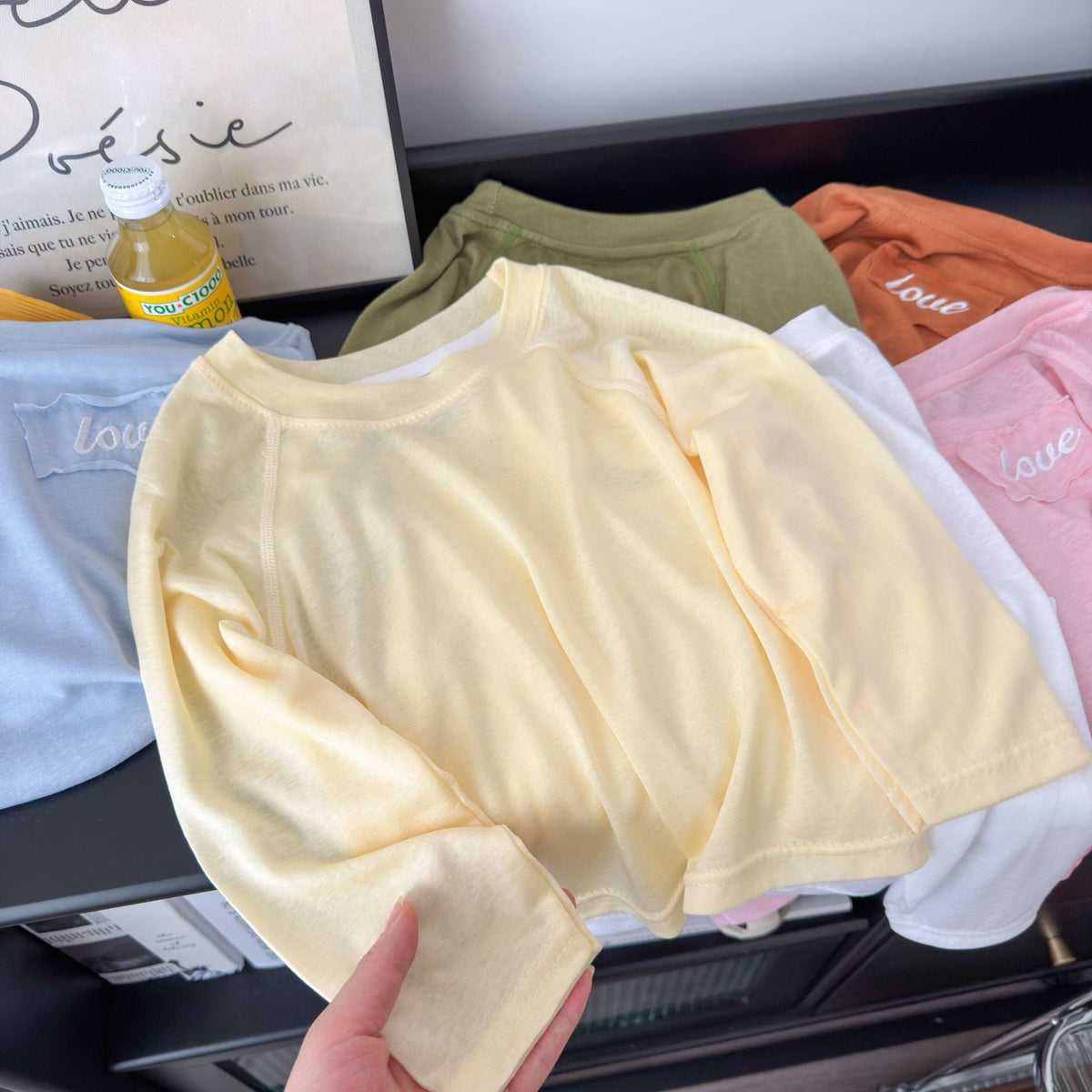 Antibacterial Lyocell Tencel Summer Children's Long-Sleeve Air Conditioning Clothing for Boys and Girls, Sun-Protective T-Shirt, Lightweight Round-Neck Top - image 4
