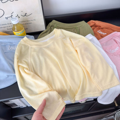 Antibacterial Lyocell Tencel Summer Children's Long-Sleeve Air Conditioning Clothing for Boys and Girls, Sun-Protective T-Shirt, Lightweight Round-Neck Top - image 4