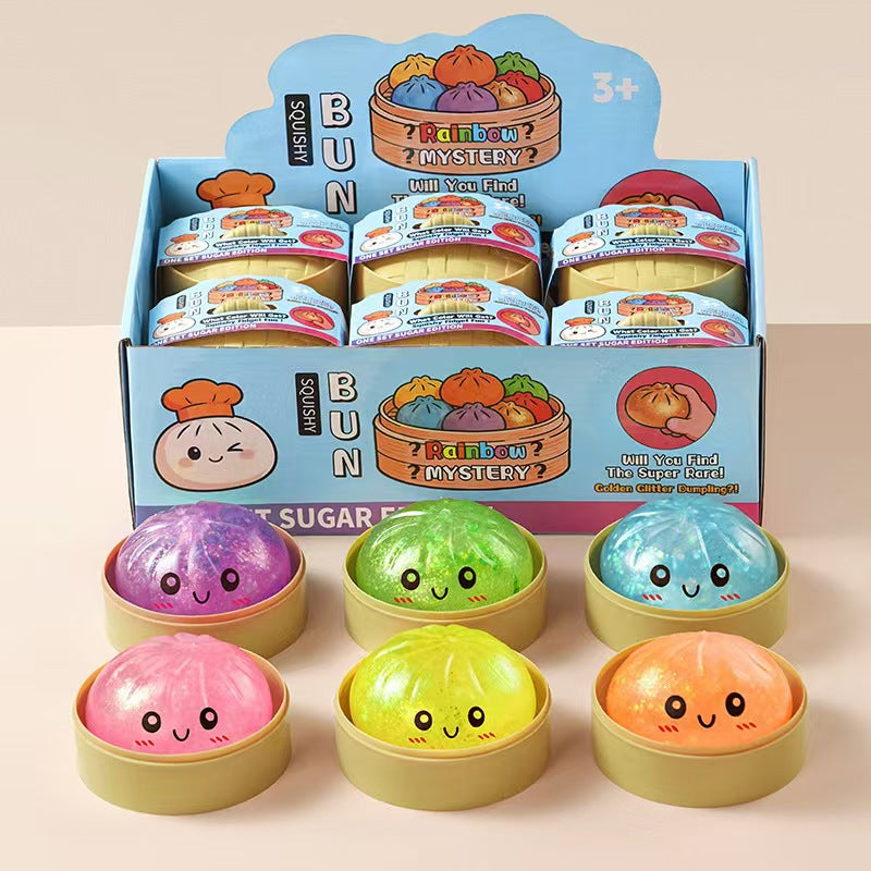 Cross-Border Stress-Relief Dumpling Malt Candy Glue Dough Squeeze Toy - image 1
