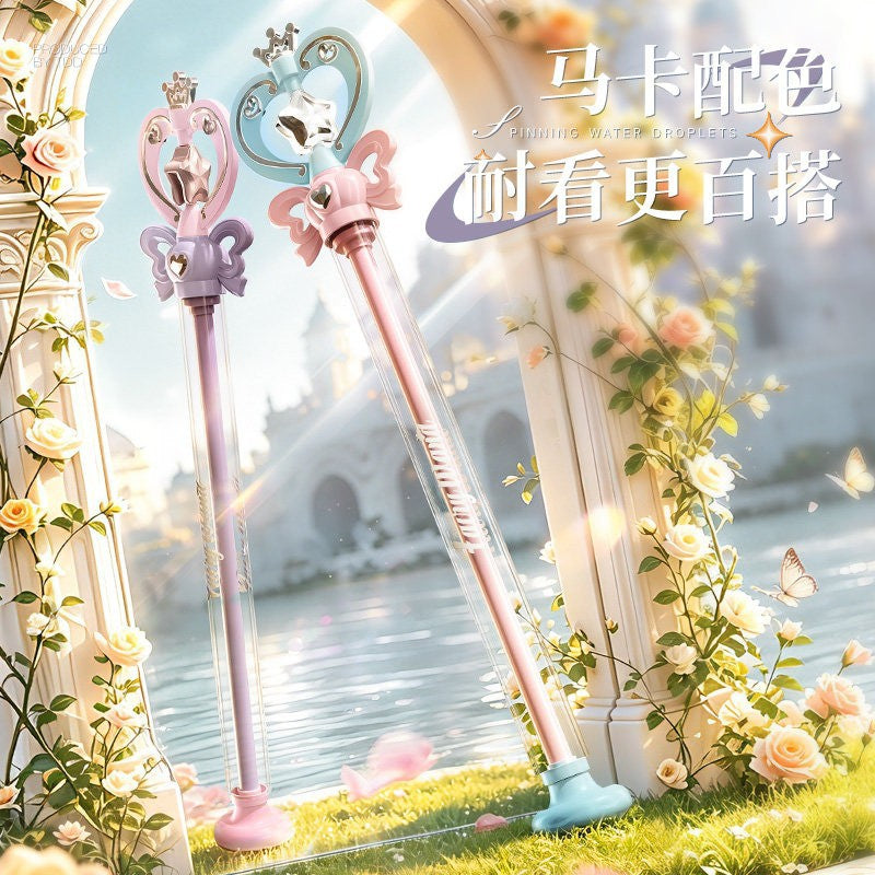 2026 New Model Children's Outdoor Toy Fairy Magic Wand Fireworks Water Gun Summer Pull-And-Play Water Drifting Water Toy - image 2