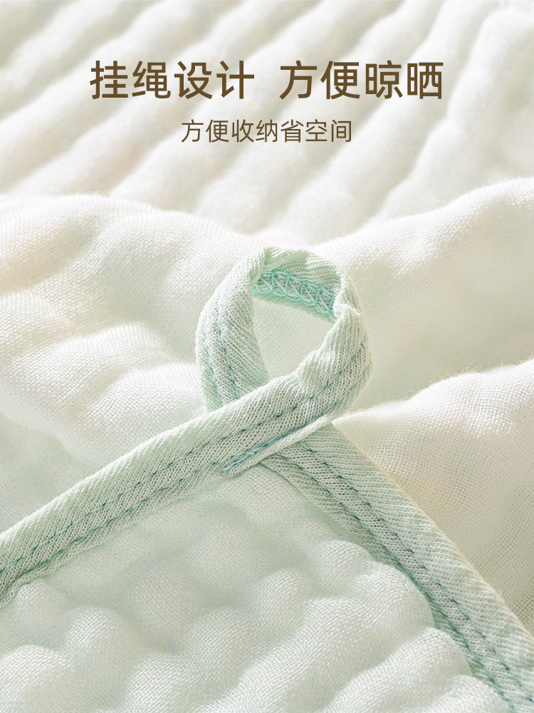 Six-Layer Gauze Saliva Towel for Babies, Class A, Soft and Absorbent, Newborn Baby Face and Bath Towel, Bamboo Cotton Gauze Square Towel - image 4
