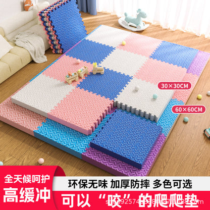 Cross-Border Exclusive Supply of Leaf-Patterned Foam Floor Mats, Thickened Interlocking Crawling Mats, Large Crawling Mats, Baby and Children's Puzzle Mats - image 1