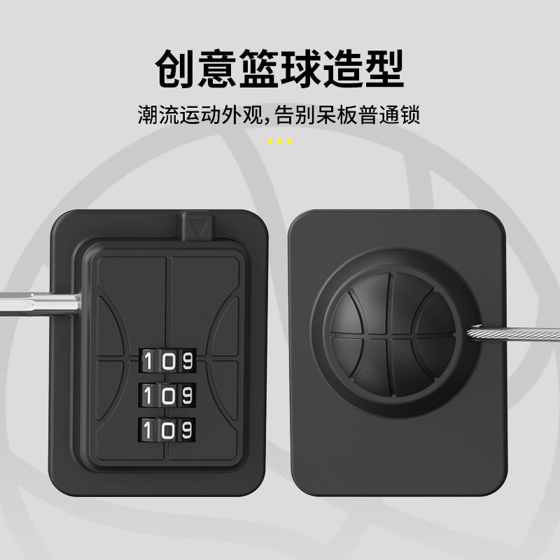 Child Safety Lock, Three-Digit Password Steel Wire Refrigerator Lock, Abs Steel Wire Rope Drawer Lock, Window Lock, Door Cabinet Lock - image 3