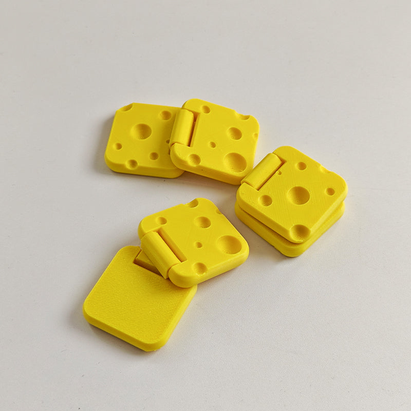 3D Printed Personalized Creative and Cute Yellow Cheese Fingertip Slider Stress Relief Toy Rotating Flip Toy - image 2