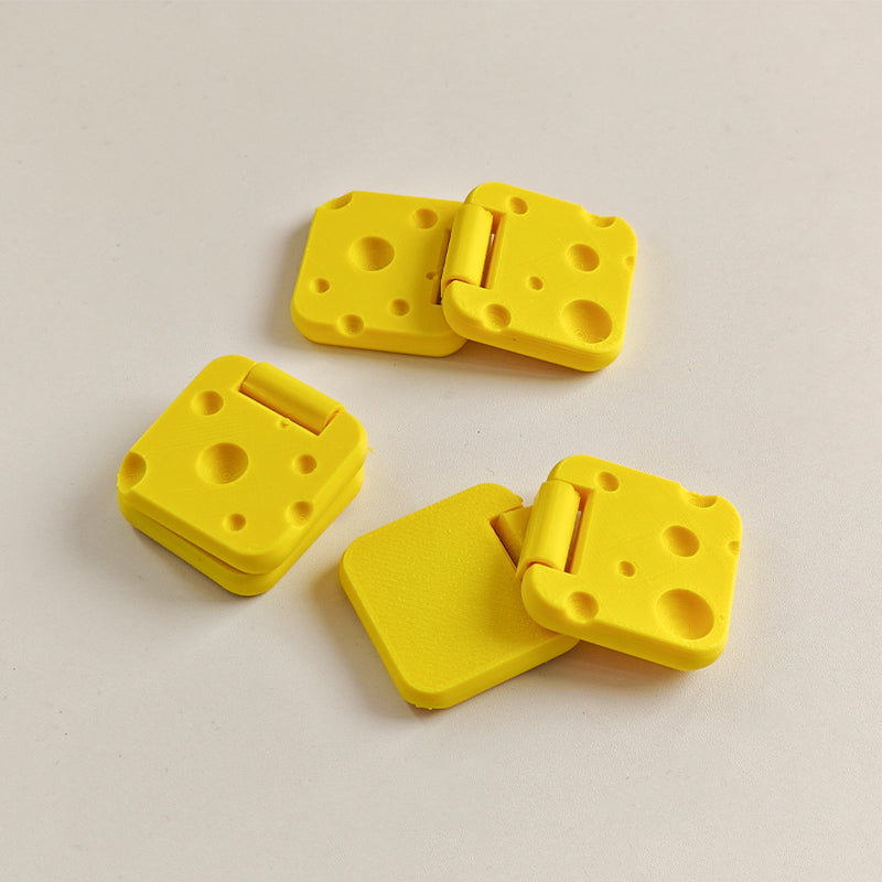 3D Printed Personalized Creative and Cute Yellow Cheese Fingertip Slider Stress Relief Toy Rotating Flip Toy - image 5
