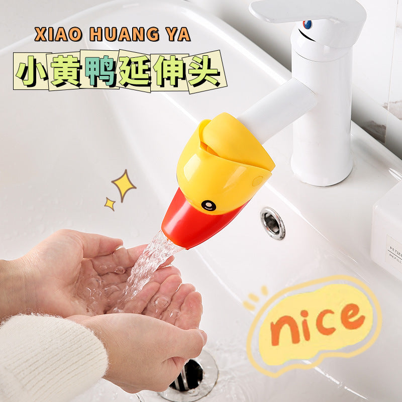 Children's Faucet Extender Water Guide Groove Cute Extended Water Guide Device Baby Cartoon Silicone Hand Washing Extender - image 1